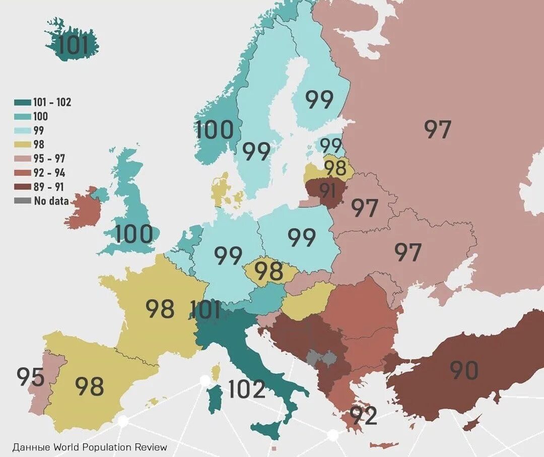 Рейтинг стран по уровню iq. Средний iq по странам. средний iq по европе. средний уровень айкью по странам. средний iq по странам европы.