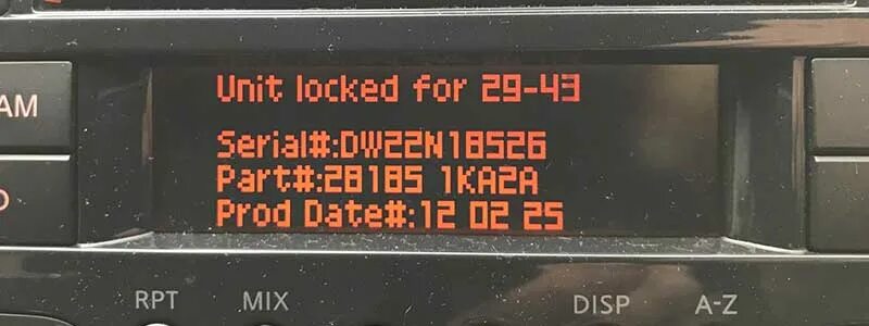 Unit Locked for на магнитоле Nissan. Альмера забыл код магнитофона. Дозиметр Radio code-101. Отключения магнитолы на Ниссан куб аз 10. Unit lock