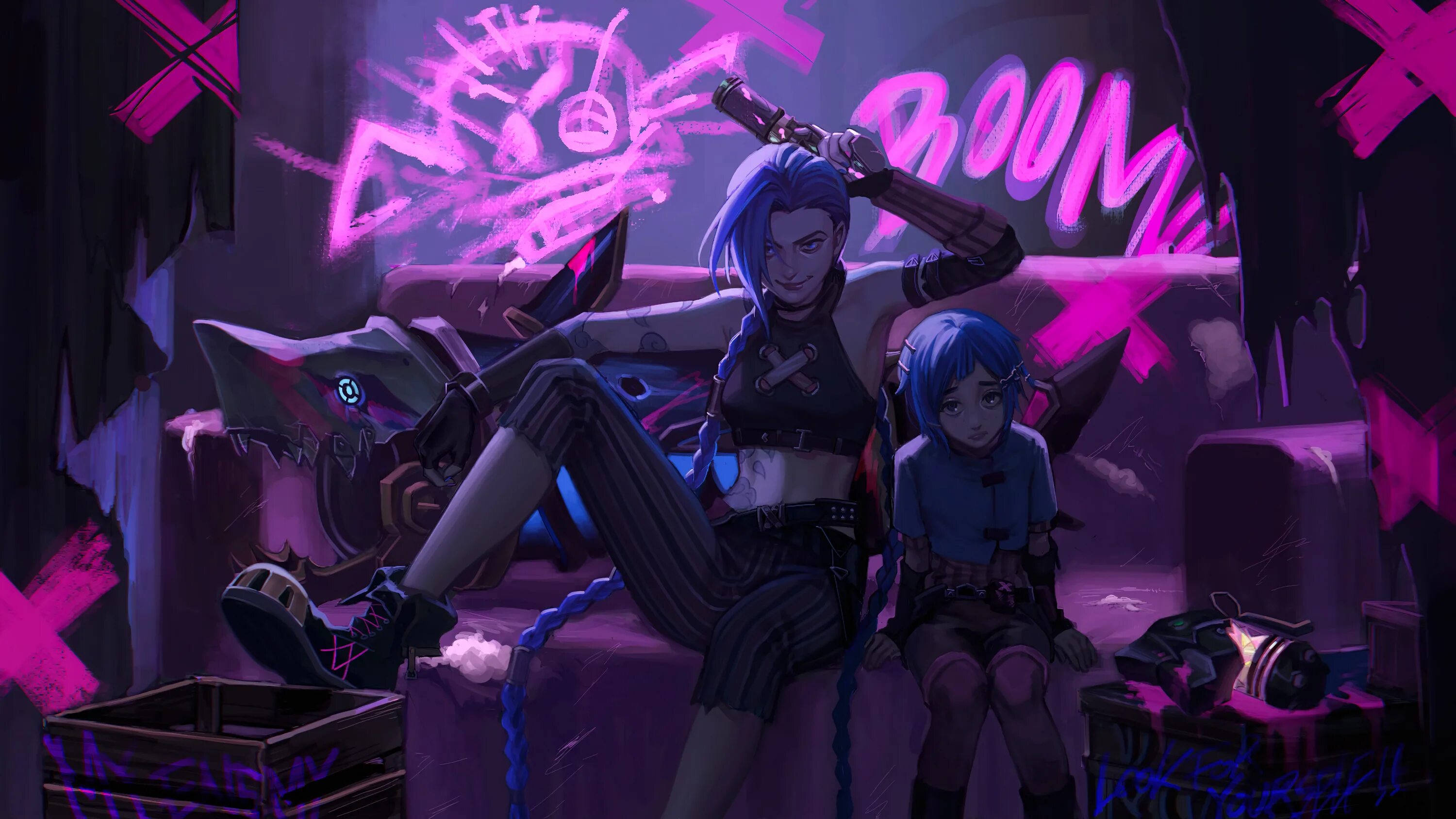 Jinx 50 chapter. Джинкс. Джинкс/Паудэр. Джинкс неон. Джинкс League of Legends аркейн.