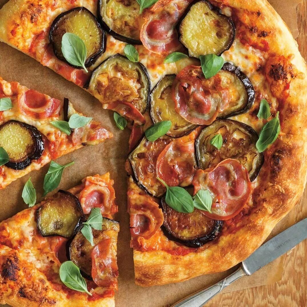 Eggplant pizza