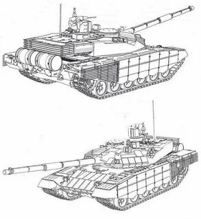 Рисунок современного танка