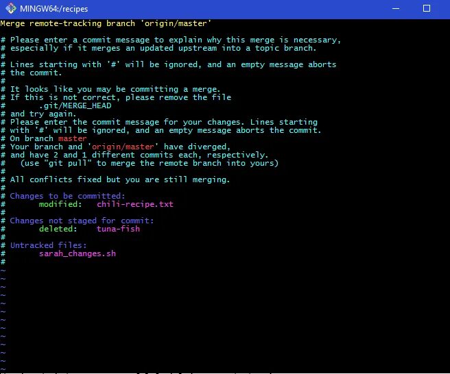 MINGW. Merge commit message. Git commit комментарий в редакторе. Change commit message git. Please enter message
