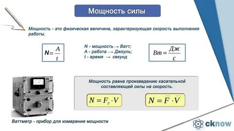 Что измеряется в ваттах в физике