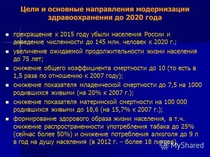 Развитие здравоохранения до 2030 года
