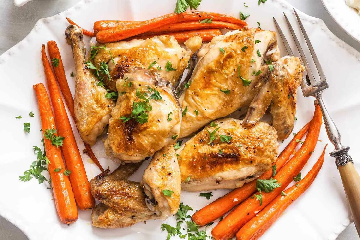 Greek Roasted Chicken and Potatoes Recipe Roasted chicken and potatoes, Roast ch