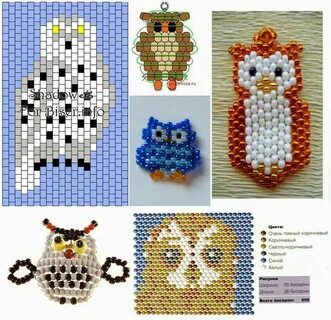 Легкие фигурки из бисера схемы