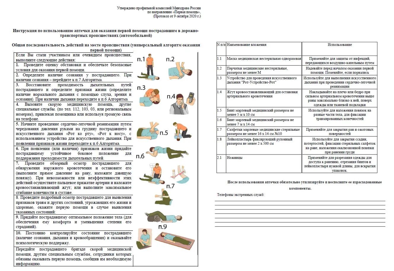 Приказ минздрава рф от 15.12 2020 1331н. Инструкция по использованию автомобильной аптечки 2021. Инструкция по использованию аптечки 2021. Инструкция в аптечку для оказания первой помощи. Инструкция по оказанию первой помощи для автомобильной аптечки.