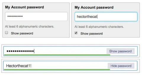 Password 8 characters
