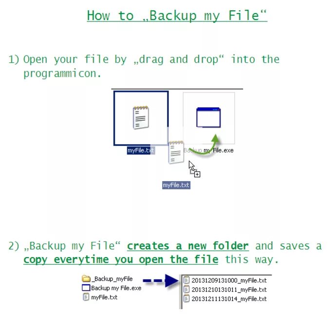 Backing up files