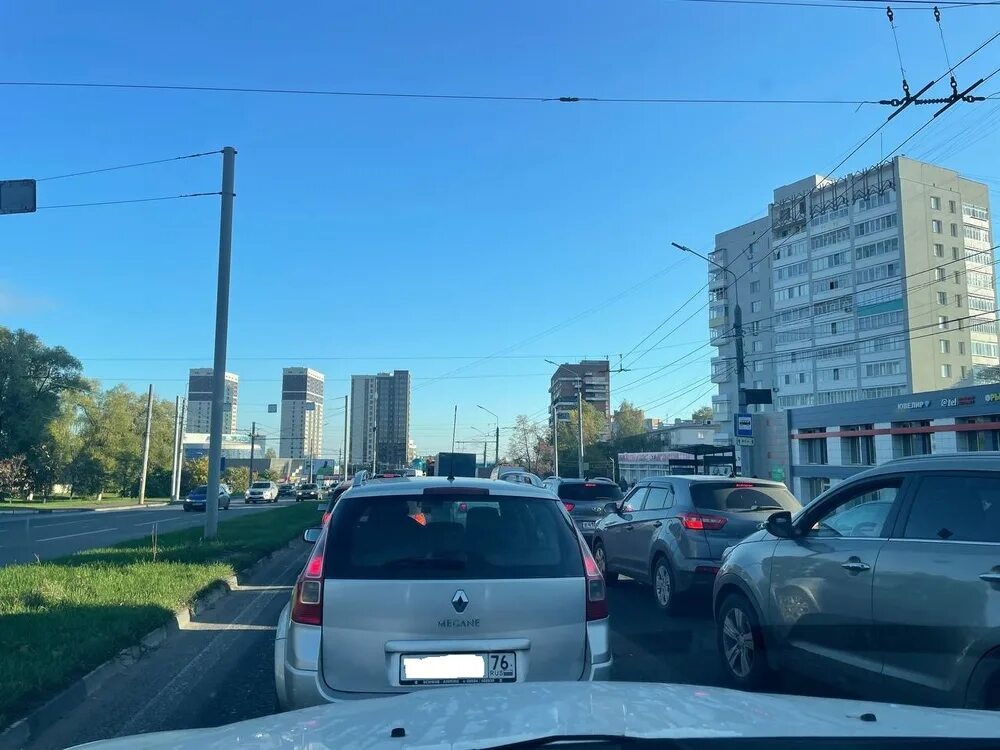 Пробка в ярославле сегодня