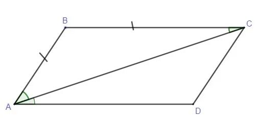 Четырехугольник abcd со сторонами bc. На рисунке 53 BC равен ad.