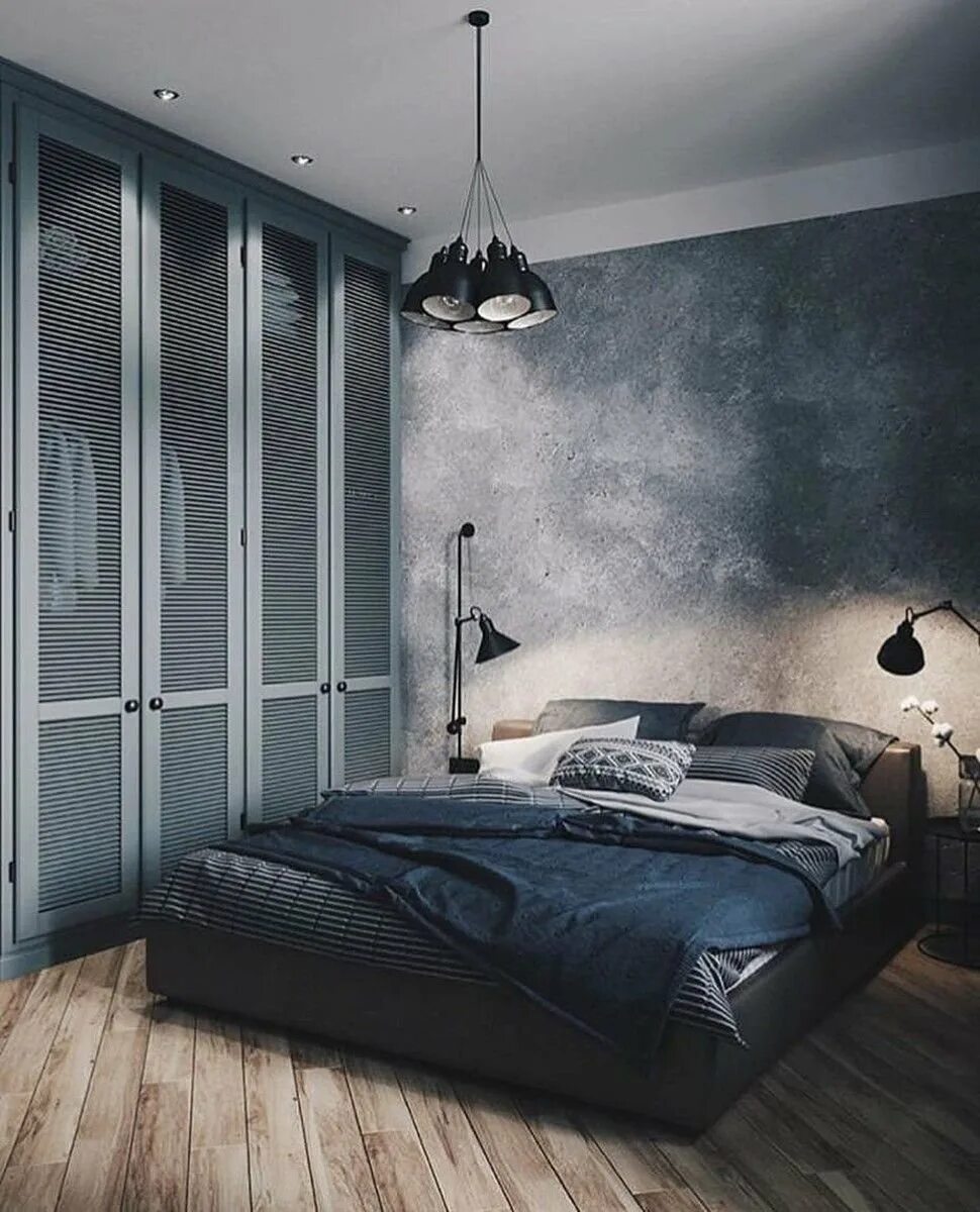 Шкаф в комнате с серыми стенами. Серая мебель в интерьере. Серые обои и серый шкаф. Шкаф с распашными дверями. Серый шкаф в спальне.