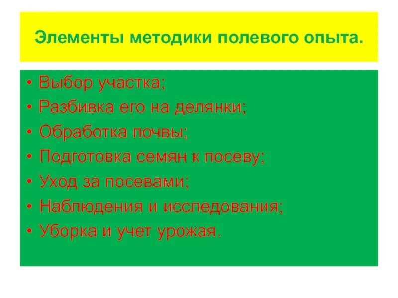 Методика полевого опыта. Элементы методики полевого опыта. Методика полевого опьiта. Основные элементы методики полевого опыта. Схема стандартного метода полевого опыта.