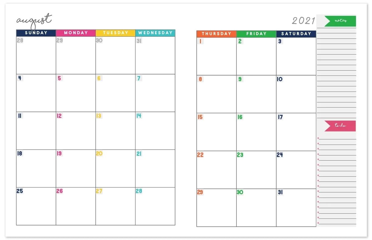 Print calendar