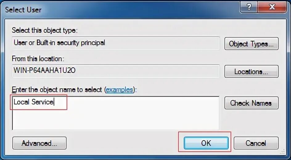 User select
