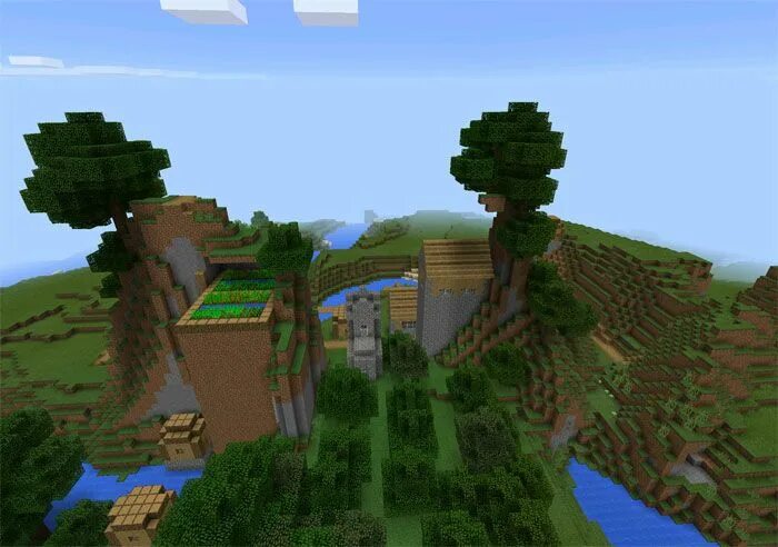 17. 17. Топовые сиды для майнкрафта. Деревня майнкрафт 1. 3.