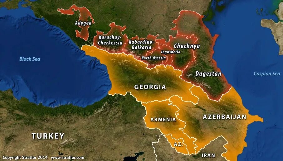 Армения граничит с грузией