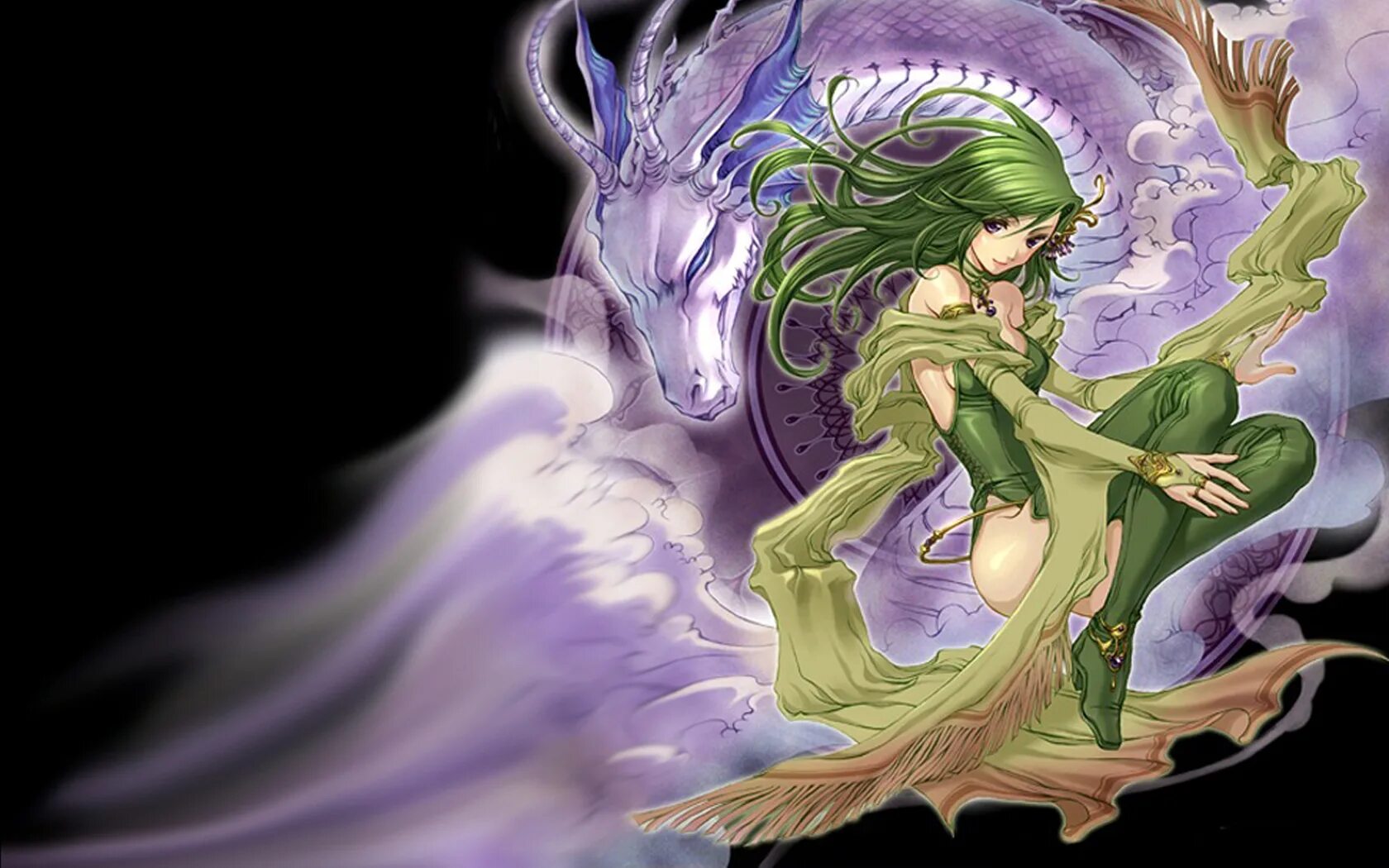 Rydia Final Fantasy IV. Rydia из Final Fantasy IV. Дракон с зелеными волосами.