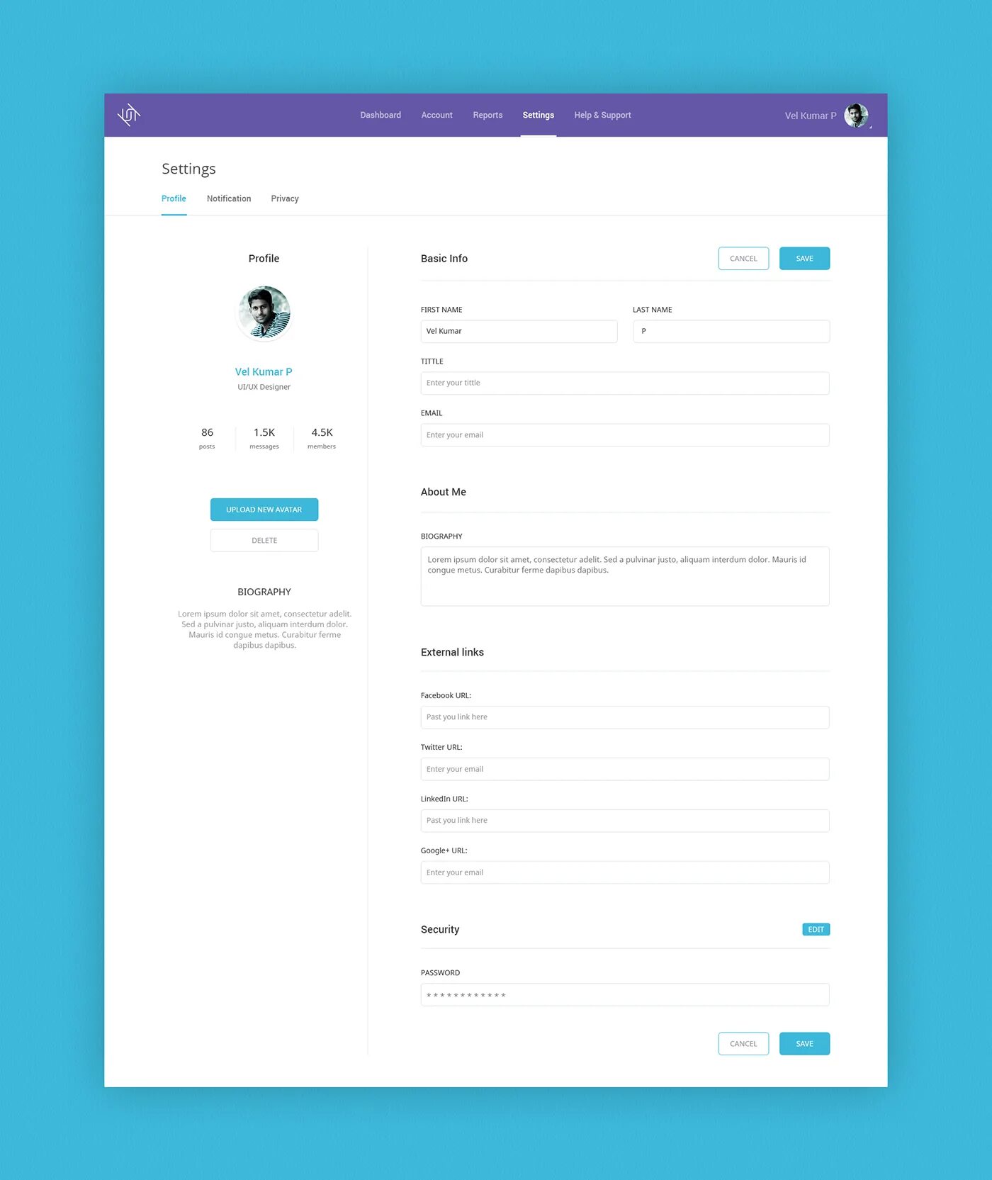 Ui profile