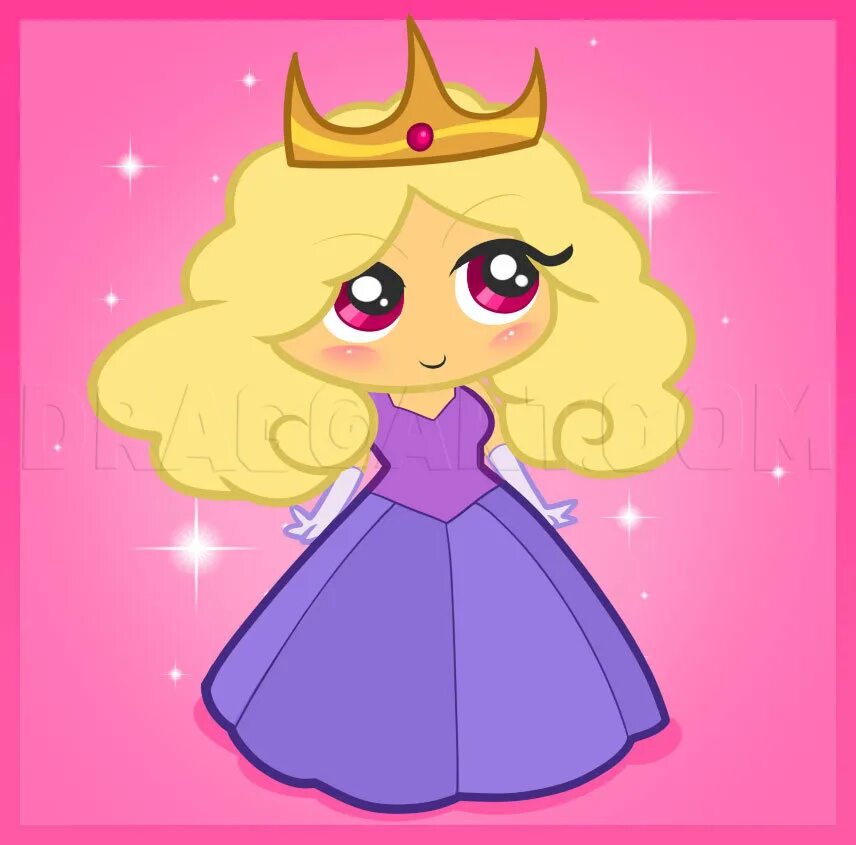 Нарисовать принцессу. Это простая принцесса. Легкие принцессы.