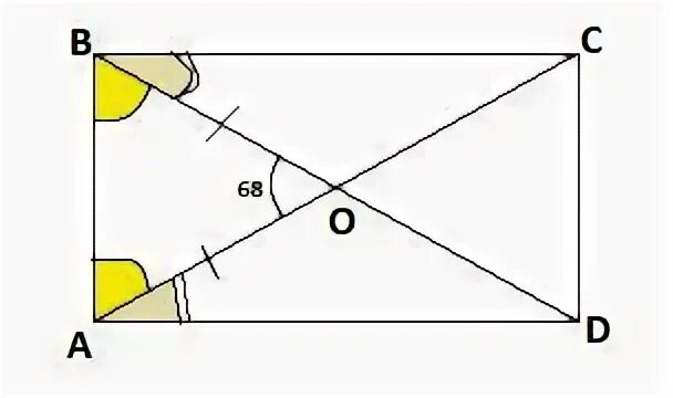 В прямоугольнике abcd диагональ bd. В прямоугольнике abcd диагональ bd