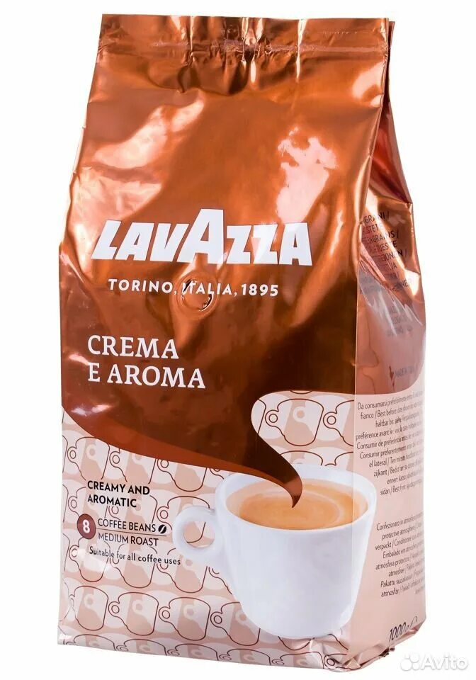 Кофе в зернах lavazza crema e