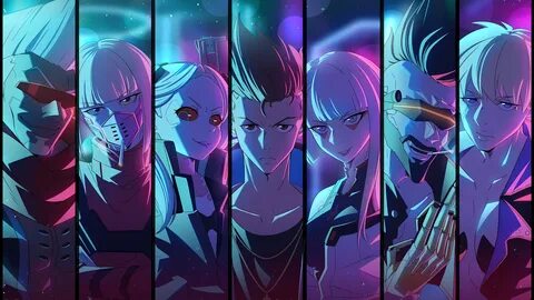 Обои Киберпанк, Киберпанк 2077, cd projekt, аниме, пурпур в разрешении 2560...