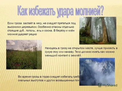 Застигнутый грозой путник увидел вспышку