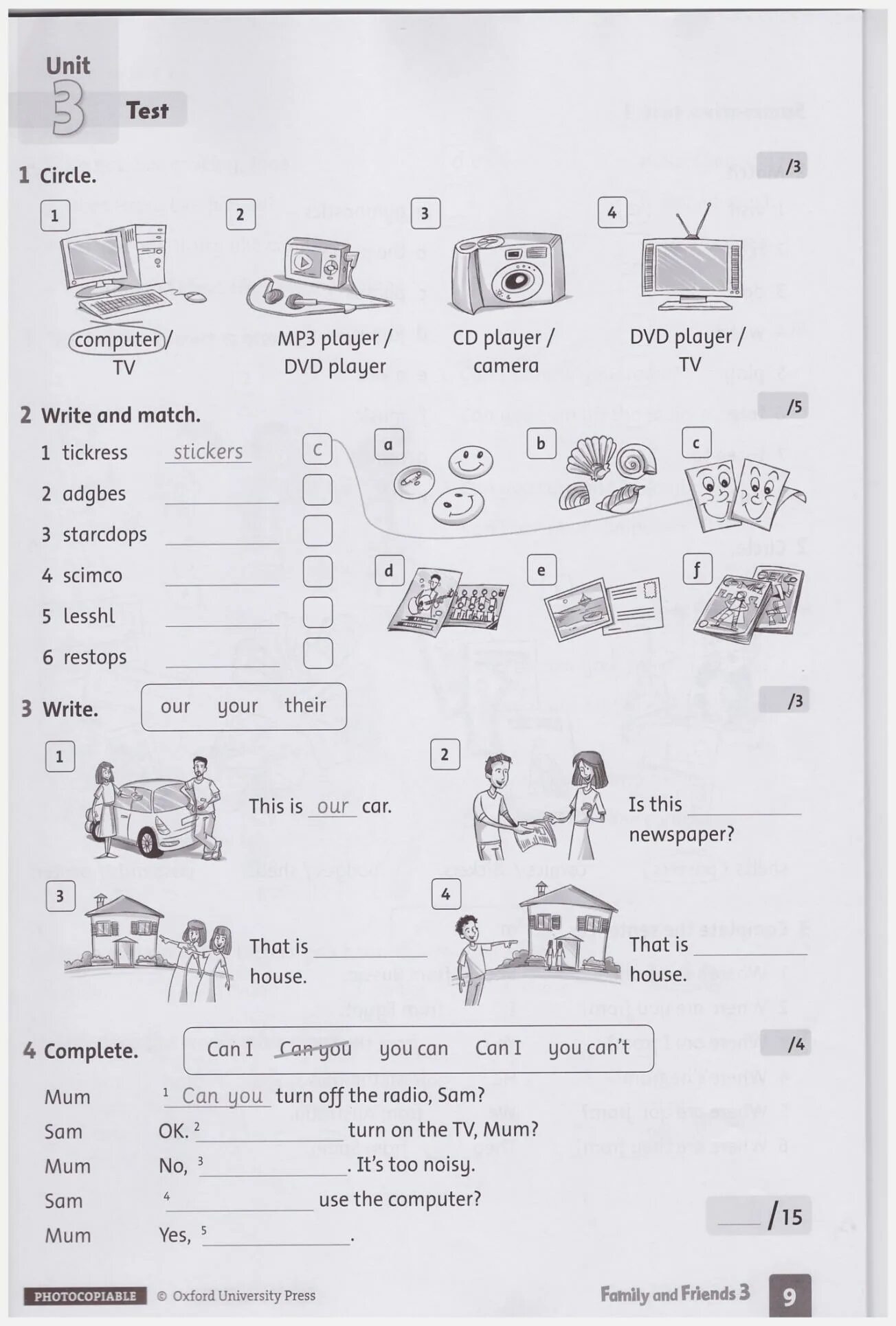 Юнит 3 английский тест 5 класс. Oxford University Press ответы. Photocopiable Tests по английскому. Photocopiable Oxford University Press ответы.