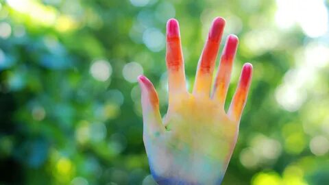 Colorful hands