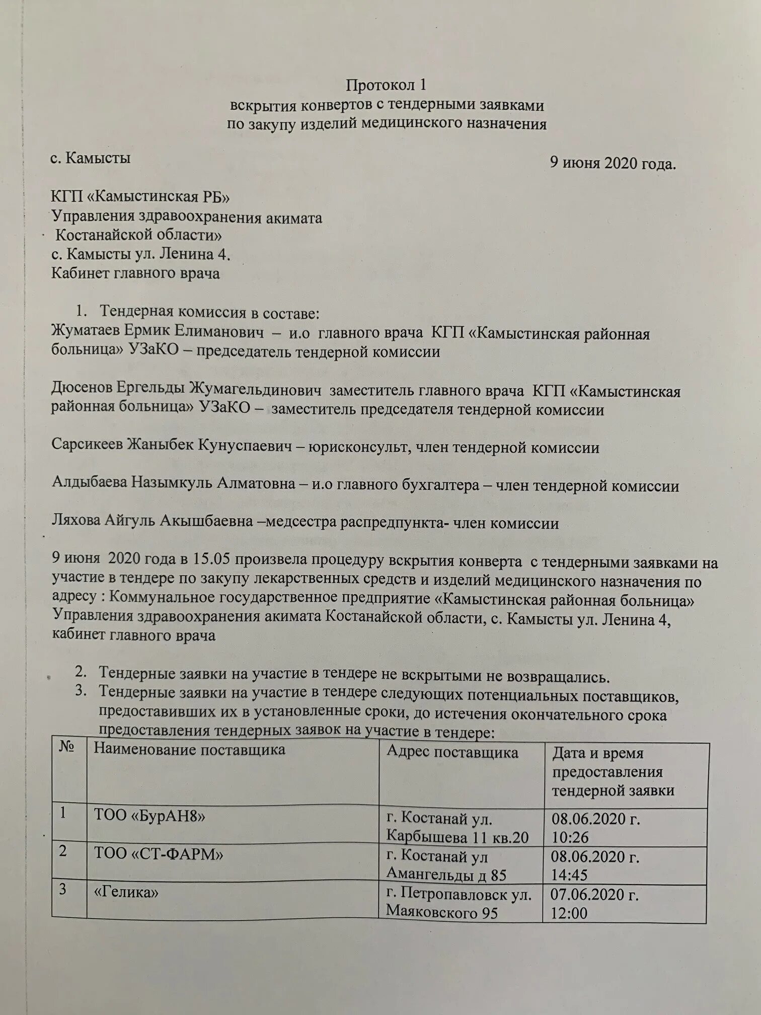Акт вскрытия конверта. Протокол вскрытия. протокол вскрытия конвертов. протокол вскрытия образец.