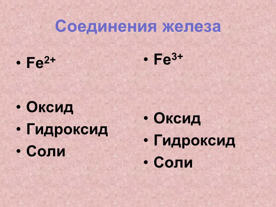 Формула соединений гидроксид железа 3. Соединения железа оксид железа. Соединение железа с солями. Соединения трехвалентного железа. Гидроксид железа в оксид железа.