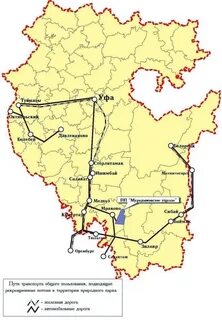 Карта башкирии баймак