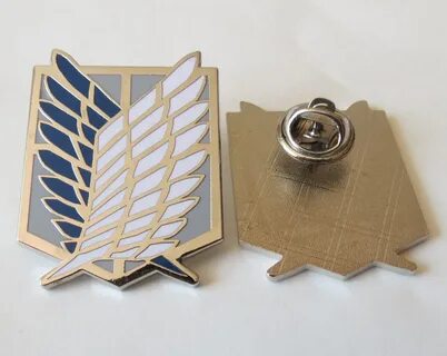 Attack on Titan Badge Anime Peripheral Pins Scout Regiment Logo Brooch Surv...
