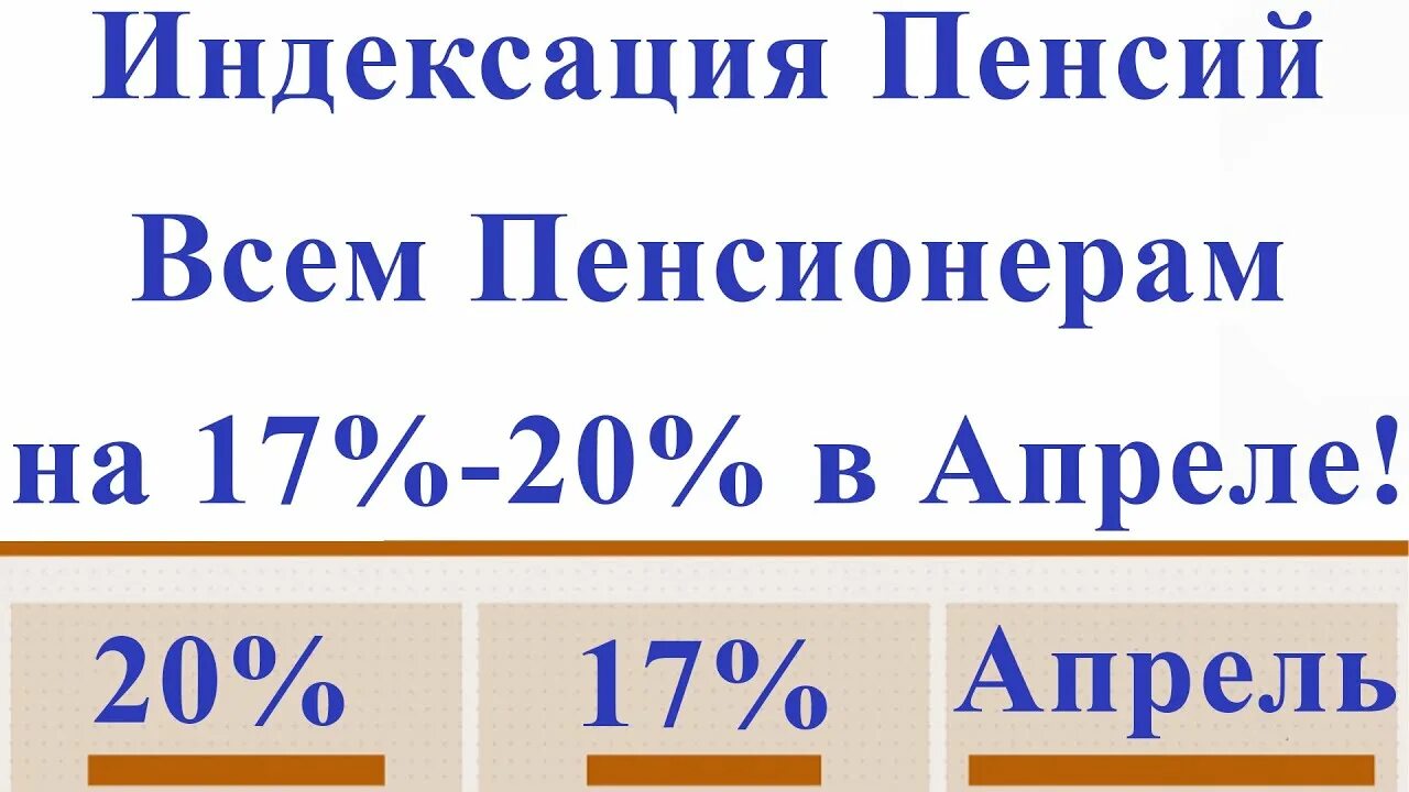 Будет ли индексация пенсионерам в апреле