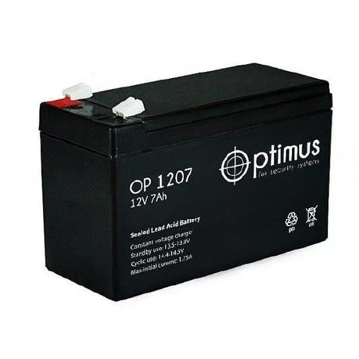 Опс 12. Optimus op 1207 (12в/7ач). Батарея Optimus op1207 12v/7ah. Аккумуляторная батарея для ИБП Optimus op 1207 12в, 7ач. Аккумулятор Security Force SF 12022.