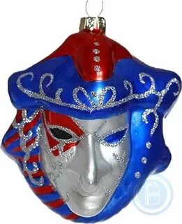 Маска елочные игрушки