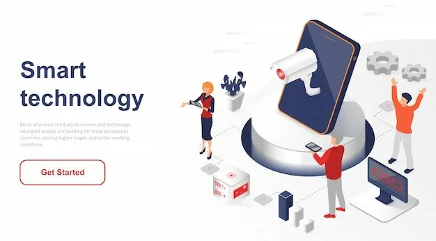 Smart page. Рисунок уменьшение информации. Smart TV isometric vector.