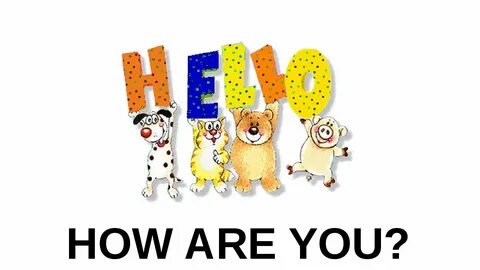 По английски будет hello