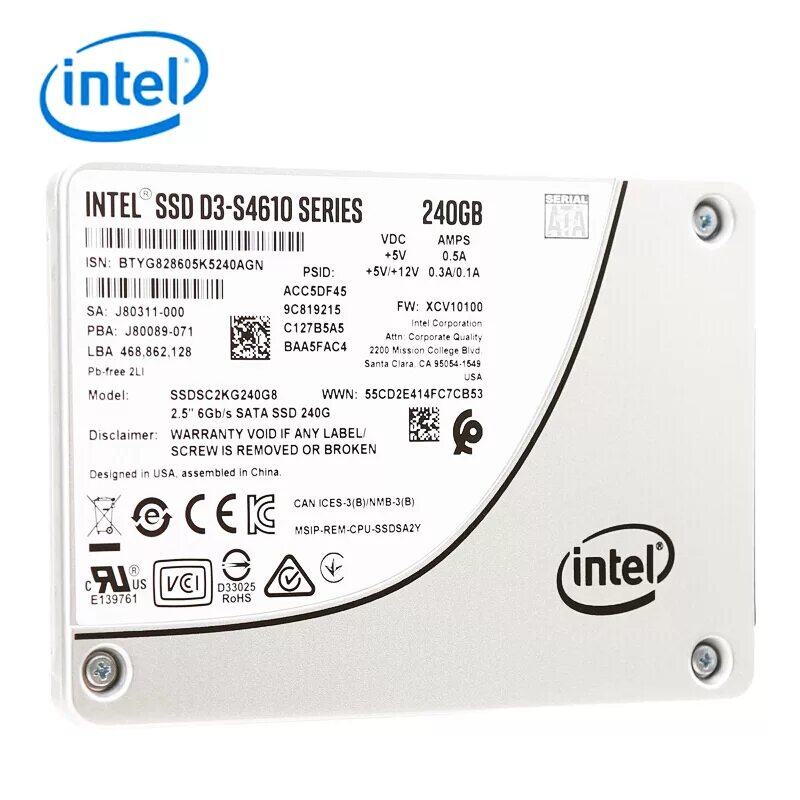 Ssd intel d3 s4510. Intel SSD 4610. Intel s4510 1.92TB. Жесткий диск SSD Intel d3-s4510 960gb SATA. Sata3 SSD s4510 1.92t 2.5" 7mm.