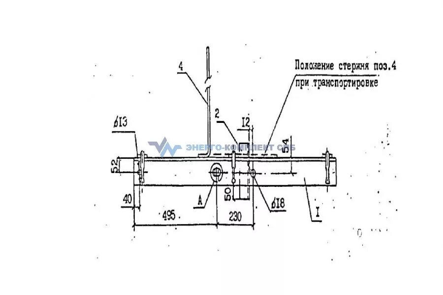 Траверса ТМ-72а, ТМ-72аМ, ТМ-72б, ТМ-72бМ (Л57-97.04.02) 13,0 кг