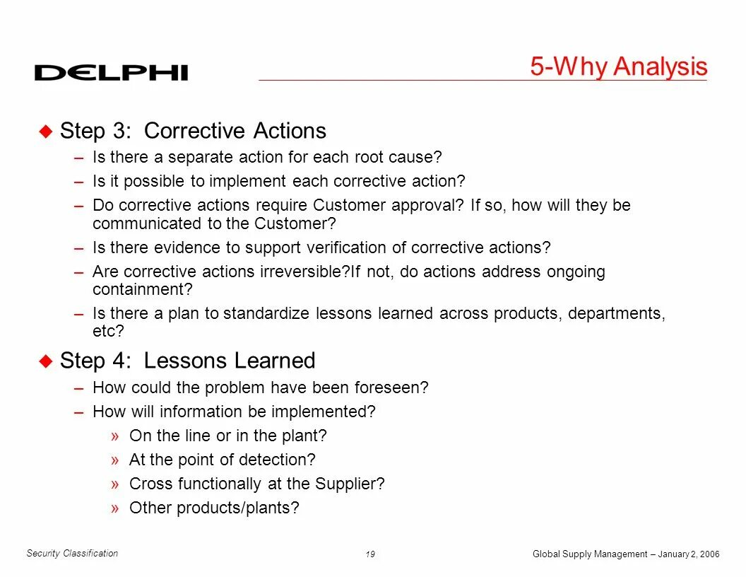 Why why analysis. 5 why analysis.