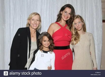 Martina Navratilova, Julia Lemigova, Victoria Lemigova and Emma Stock.