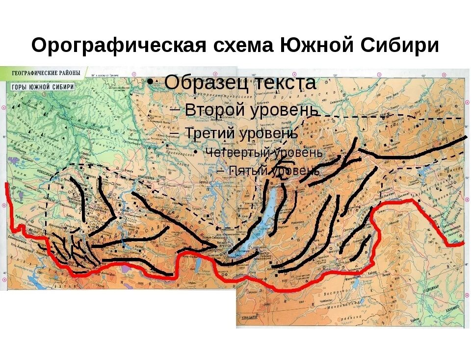 Хребты юга сибири. Хребты южной сибири. Горы южной сибири байкальская горная страна на карте. Алтае-саянская горная страна контурная карта. Рельеф гор южной сибири карта.