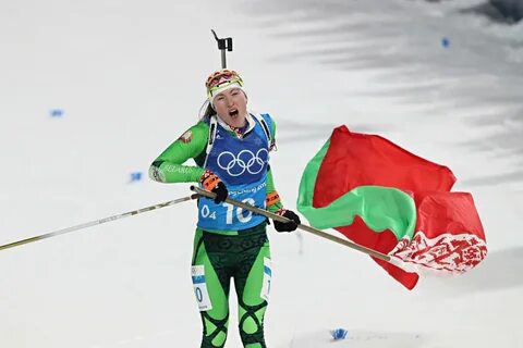 Белорусская биатлонистка