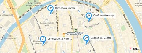 Метро новокузнецкая на карте