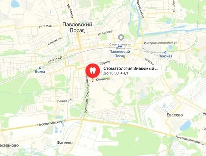 Карта павлово