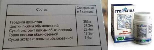 Какие лекарства входят в тройчатку