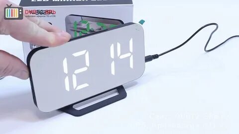 Как настроить зеркальные часы настольные электронные