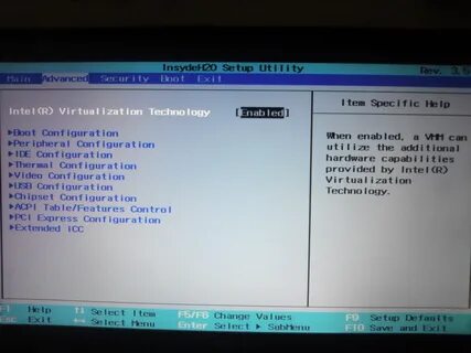 Sony vaio bios